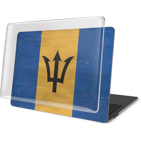 Barbados Flag Distressed MacBook Pro 13in (2020) Case plus Skin